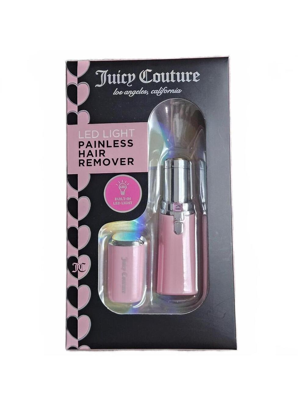 Juicy Couture Pink LED Painless Facial Hair Remover Travel Beauty Tool nib
